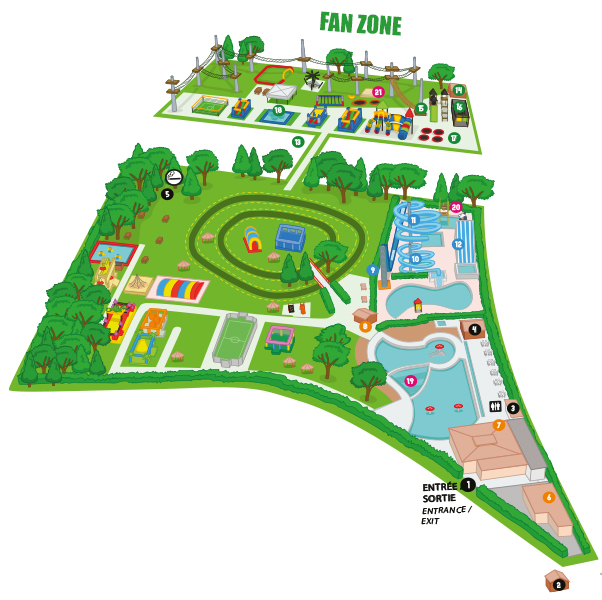 Plan du parc Quercyland
